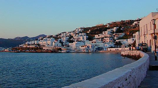 Mykonos at sunset